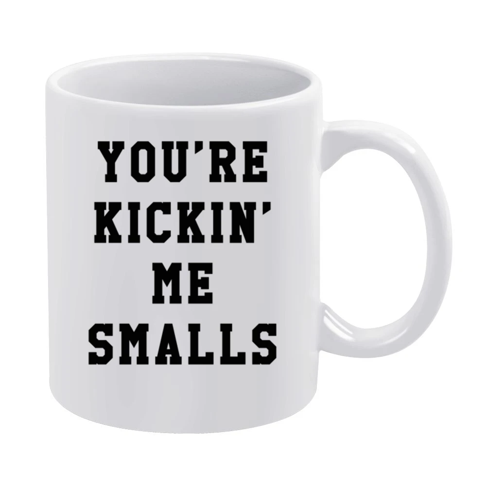 Your Are Kickin Me Smalls Funny Pregnancy Maternity Baby Graphic T Shi White Mug
