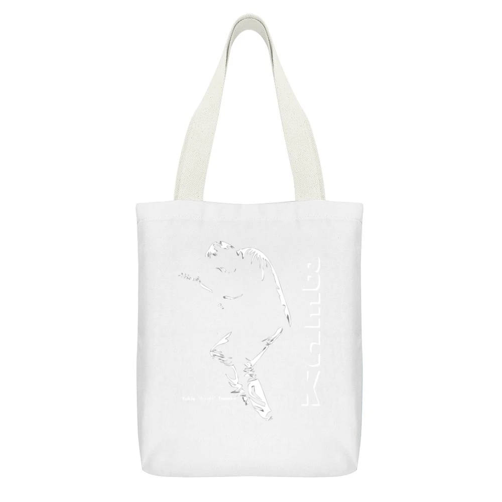 Yukio Tanaka Koyuki Beck mongolian chop squad MCS member rock band pla White Canvas Tote Shopping Bag With Interior Pocket