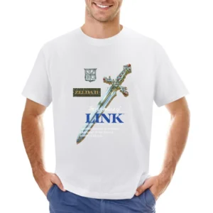 Zelda 2 Adventures Of Link Nes Nintendo Old School Retro Video Game Fa Asian Size Men T-Shirt