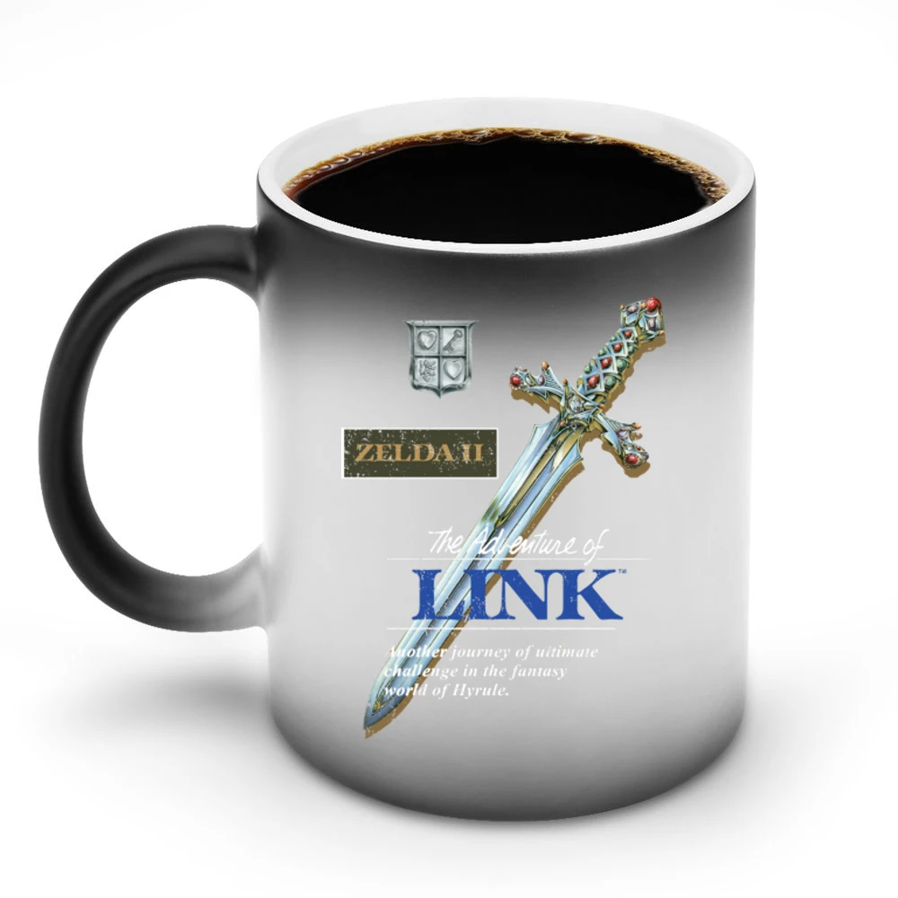 Zelda 2 Adventures Of Link Nes Nintendo Old School Retro Video Game Fa Discoloration Mug