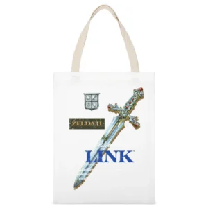 Zelda 2 Adventures Of Link Nes Nintendo Old School Retro Video Game Fa White Canvas Tote Shopping Bag