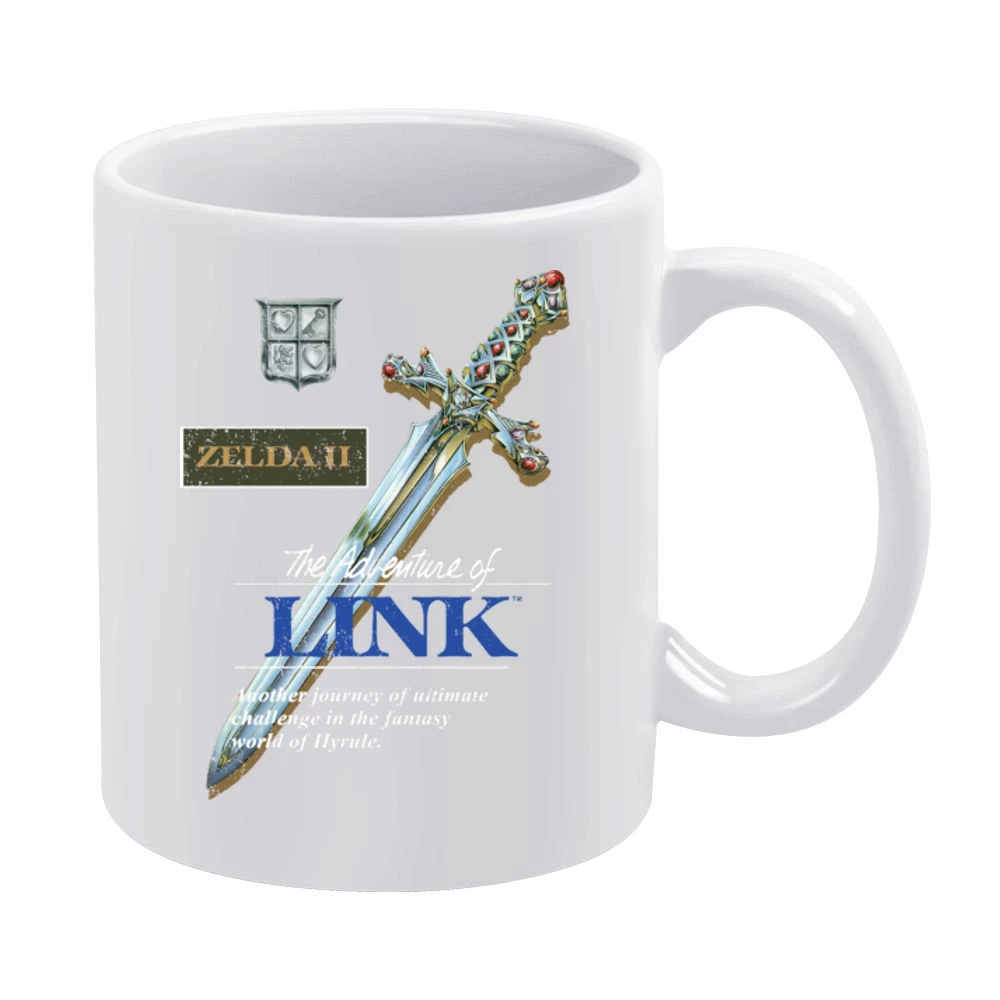 Zelda 2 Adventures Of Link Nes Nintendo Old School Retro Video Game Fa White Mug