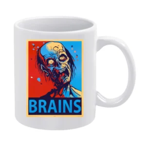 Zombie Brains tshirt White Mug