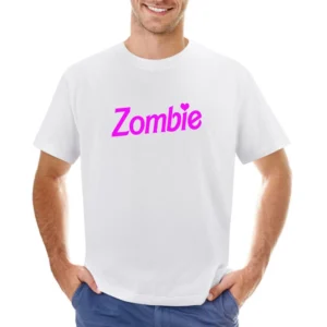 Zombie Fun Halloween Costume Barbie Parody Asian Size Men T-Shirt