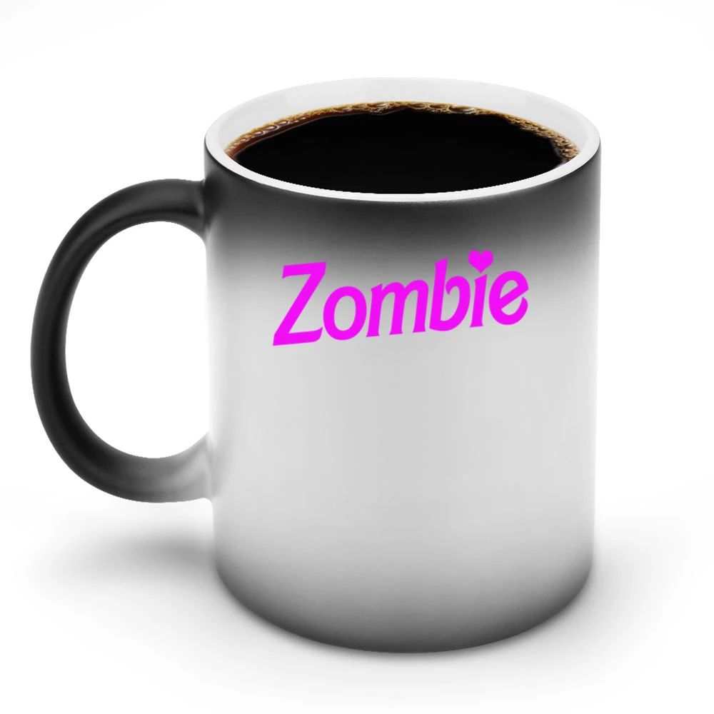 Zombie Fun Halloween Costume Barbie Parody Discoloration Mug