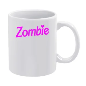 Zombie Fun Halloween Costume Barbie Parody White Mug