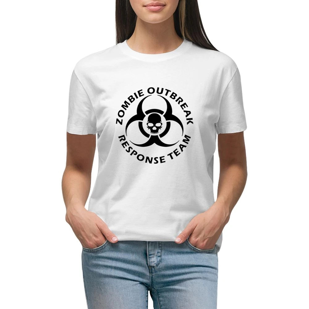 Zombie Outbreak Response Team Premium Women Ladies T-shirt