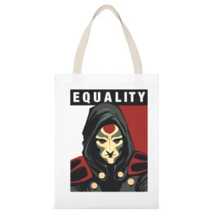 amon for presidentn banders are allowed Avatar korra Fight for equali White Canvas Tote Shopping Bag