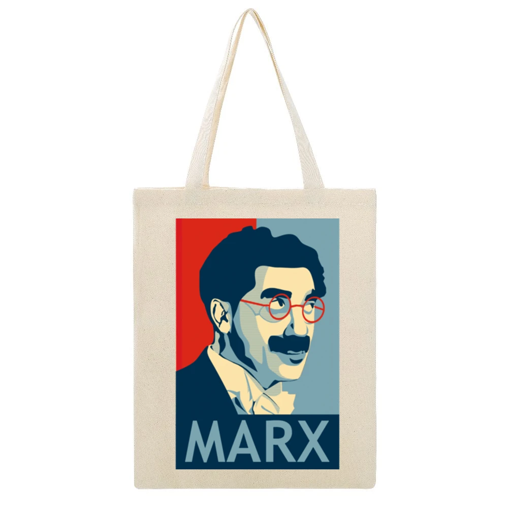 bear Beige Canvas Tote Shopping Bag