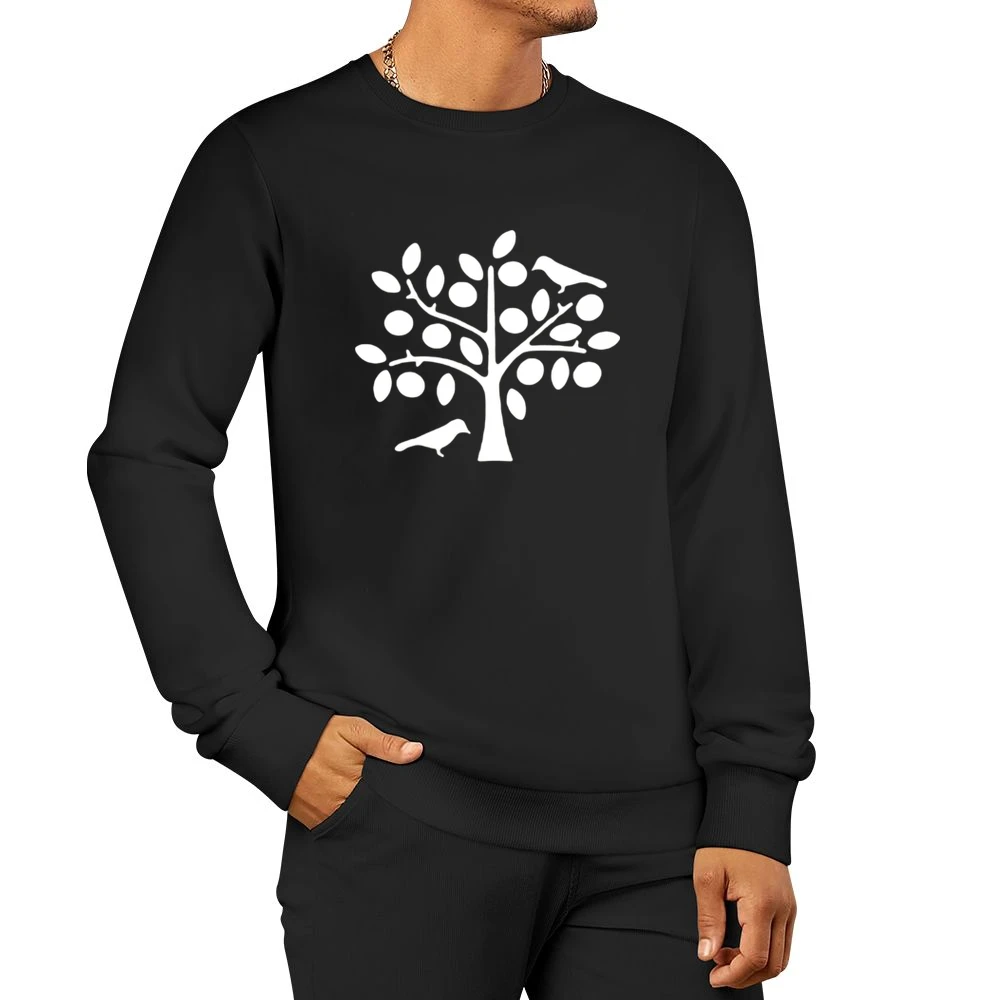 bird on tree Men Pullover Sweatshirt