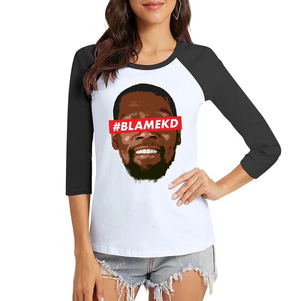 #blamekd Kevin Durant Women Ladies 3-4 Sleeve T-Shirt