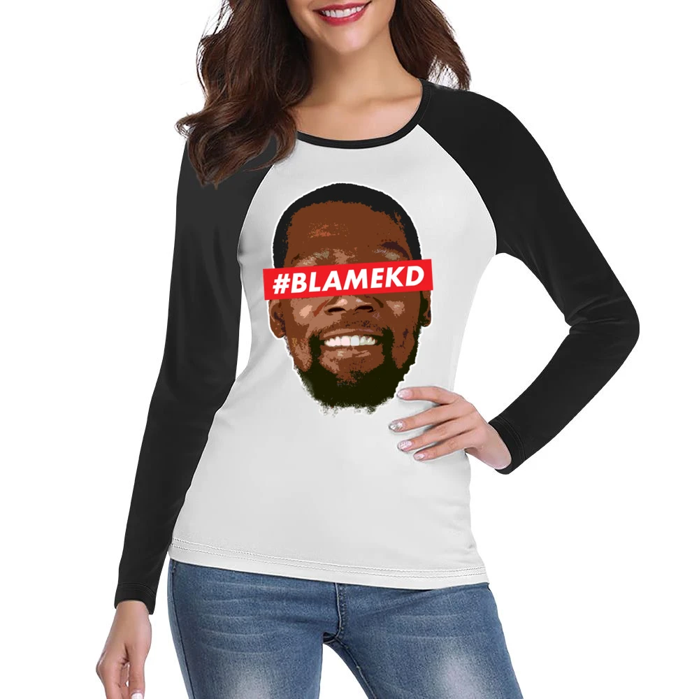 #blamekd Kevin Durant Women Ladies Long Sleeve T-Shirt