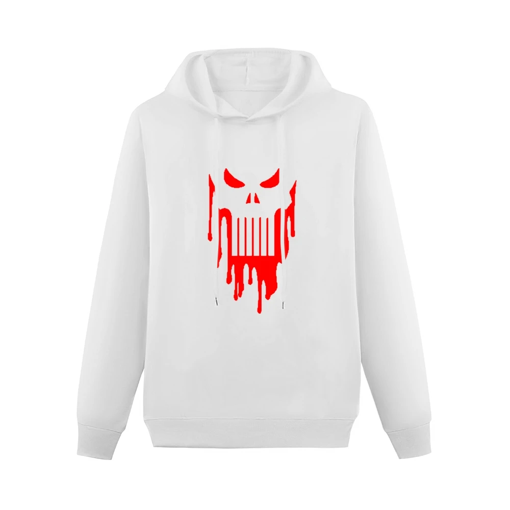 bloody pubhiser skull Men Hoodie Without Pocket
