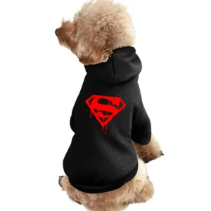 bloody supermen super hero logo Pet Apparel Clothes