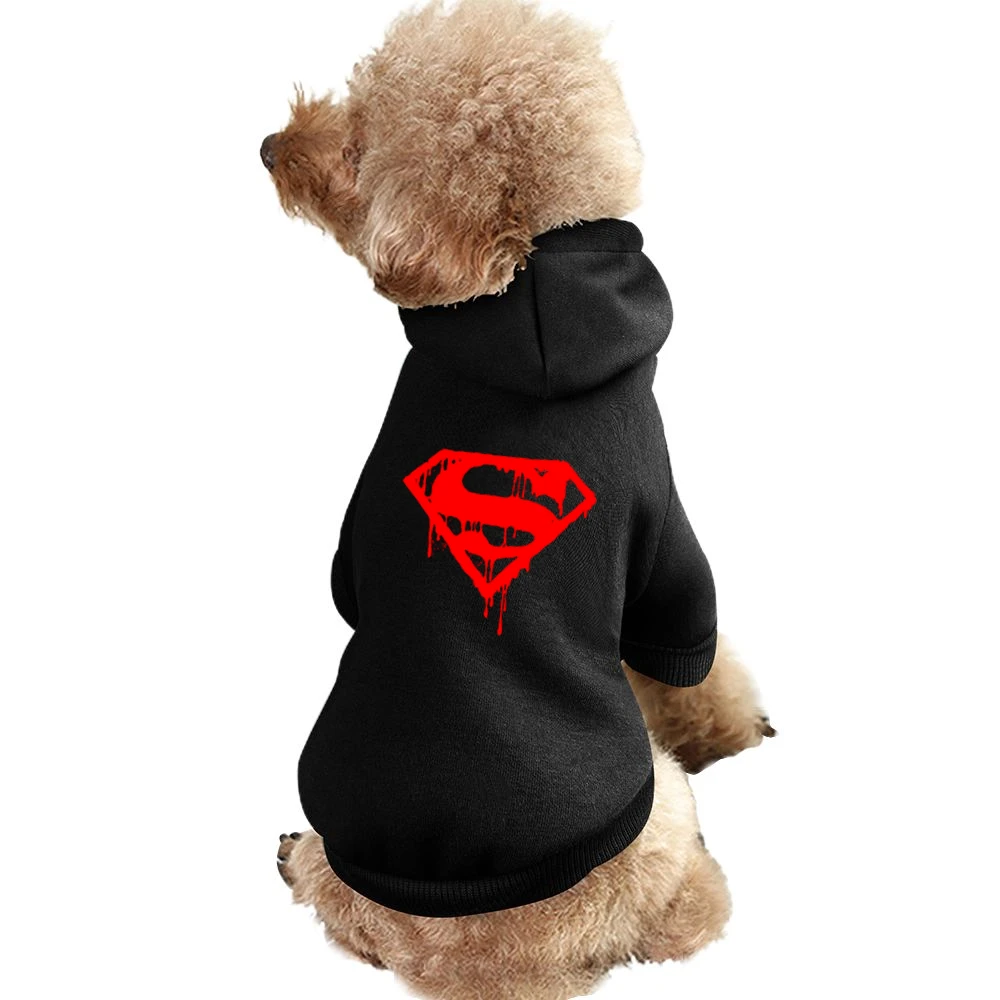 bloody supermen super hero logo Pet Apparel Clothes