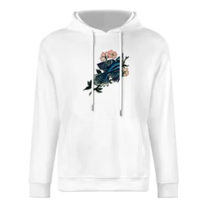 blooming bird flowers European Size Men Hoodie