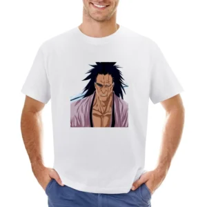 captain of the 11th Division in the Gotei 13 Zaraki Kenpachi Bleach an Asian Size Men T-Shirt