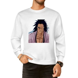 captain of the 11th Division in the Gotei 13 Zaraki Kenpachi Bleach an European Size Pullover Sweater