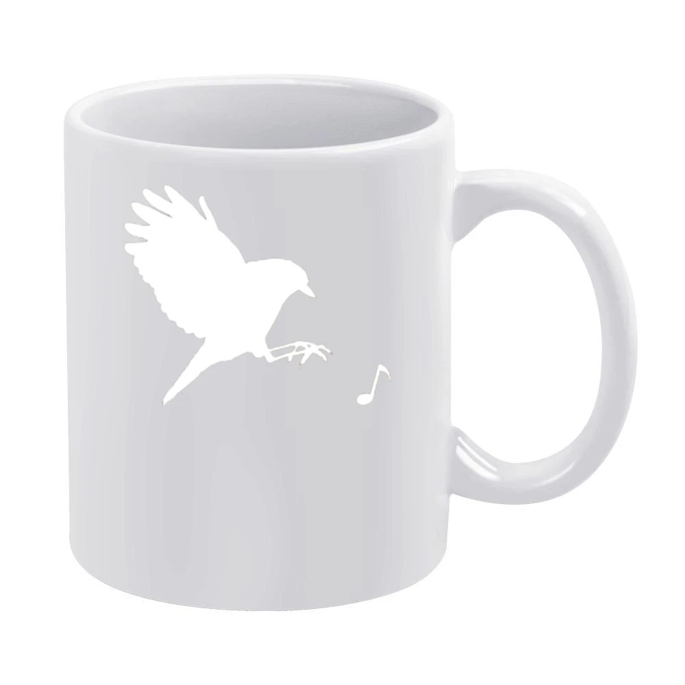 catching melody bird White Mug