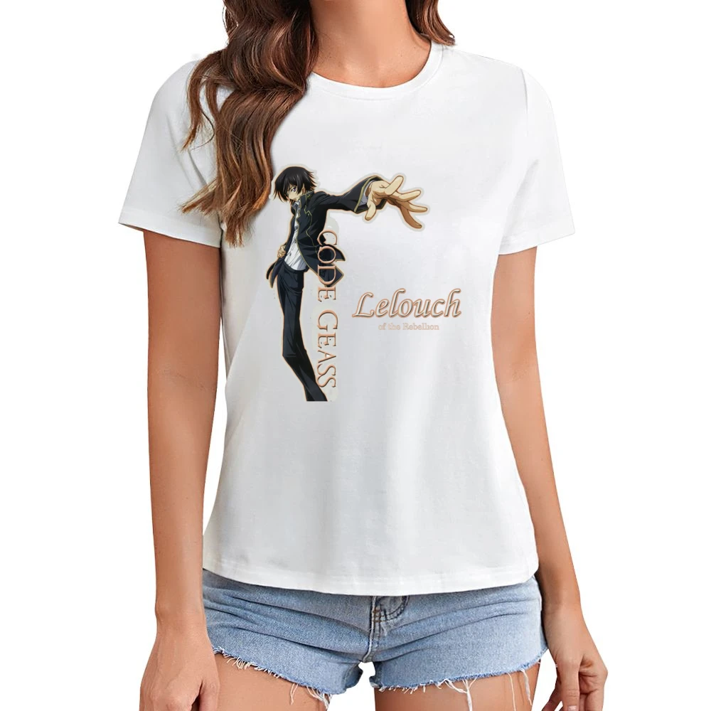 code geass lelouch of the rebelion Lamperouge Asian Size Women Ladies T-shirt