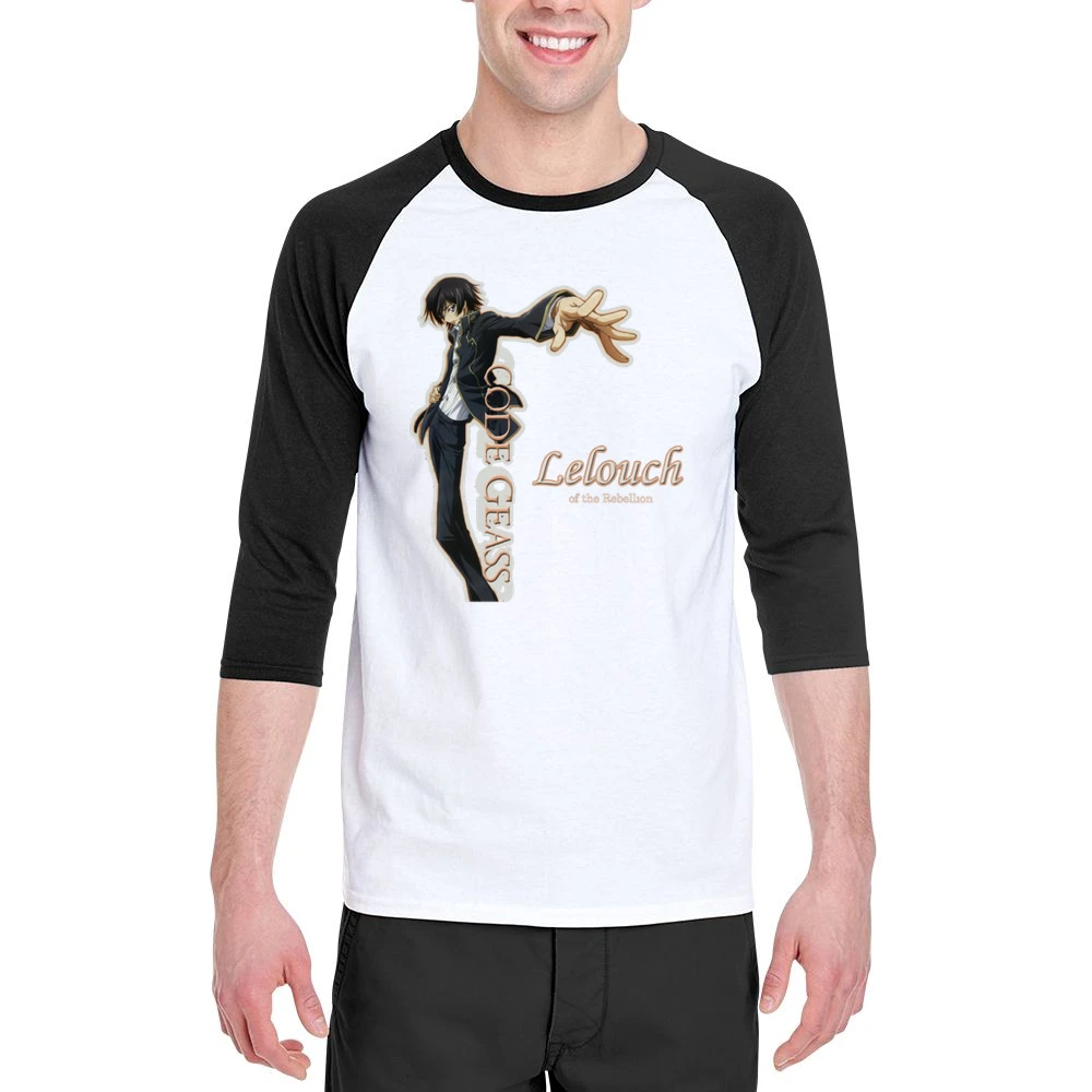code geass lelouch of the rebelion Lamperouge Men 3/4 Sleeve T-Shirt