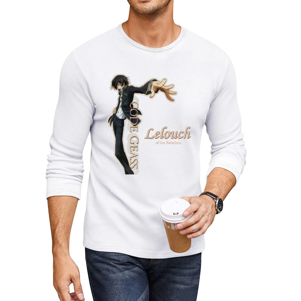 code geass lelouch of the rebelion Lamperouge Men CrewNeck Long Sleeve T-Shirt
