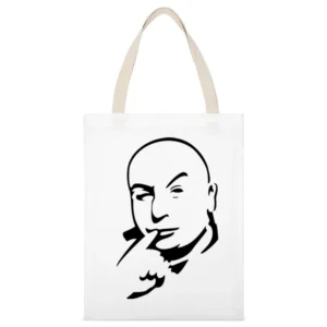 dr evil mike myers austin powers movies White Canvas Tote Shopping Bag