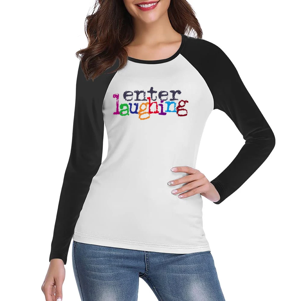 enter laughing Women Ladies Long Sleeve T-Shirt
