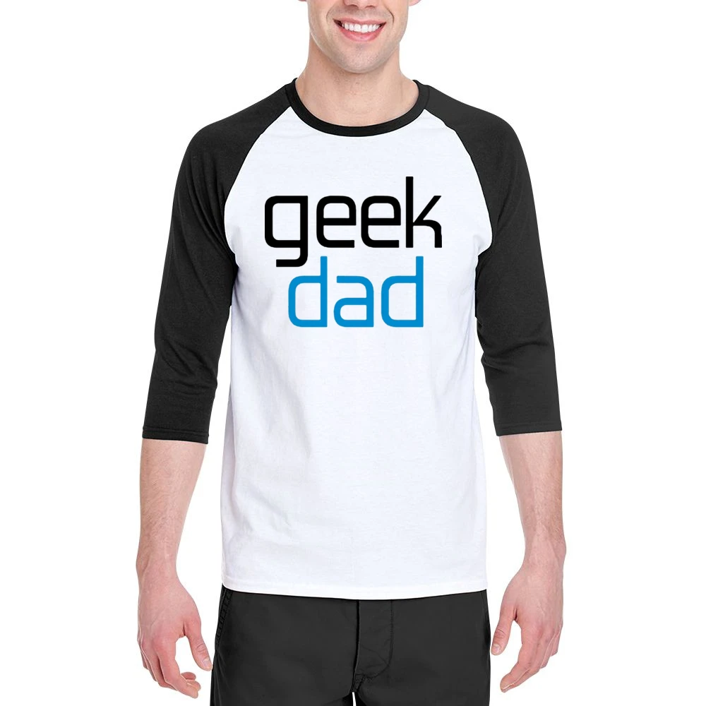 for geek dad great present for fathers day Men 3/4 Sleeve T-Shirt