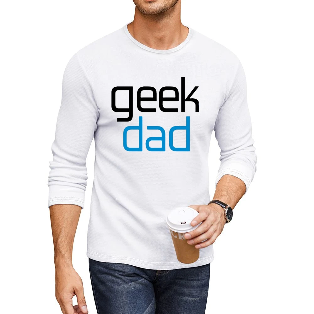 for geek dad great present for fathers day Men CrewNeck Long Sleeve T-Shirt