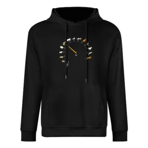 funny animals tree and human living thing speed run running gauge spee European Size Men Hoodie