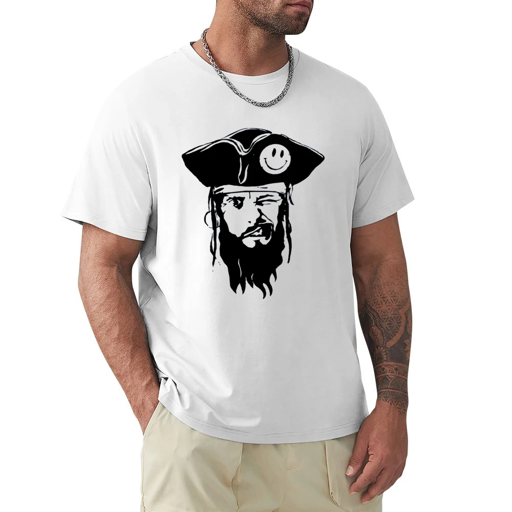 funny captain pirate with smiley hat and blinked eye Premium Men T-shirt