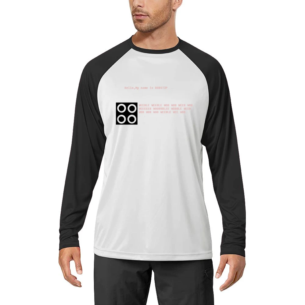 funny dubstep weeble wob weeb woobbblee wobble Men Long Sleeve T-Shirt