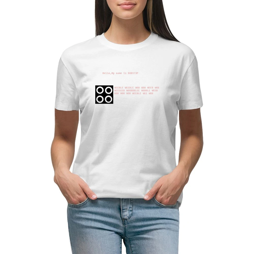 funny dubstep weeble wob weeb woobbblee wobble Premium Women Ladies T-shirt