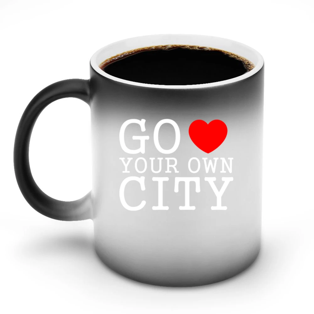 go heart your own city funny love Discoloration Mug