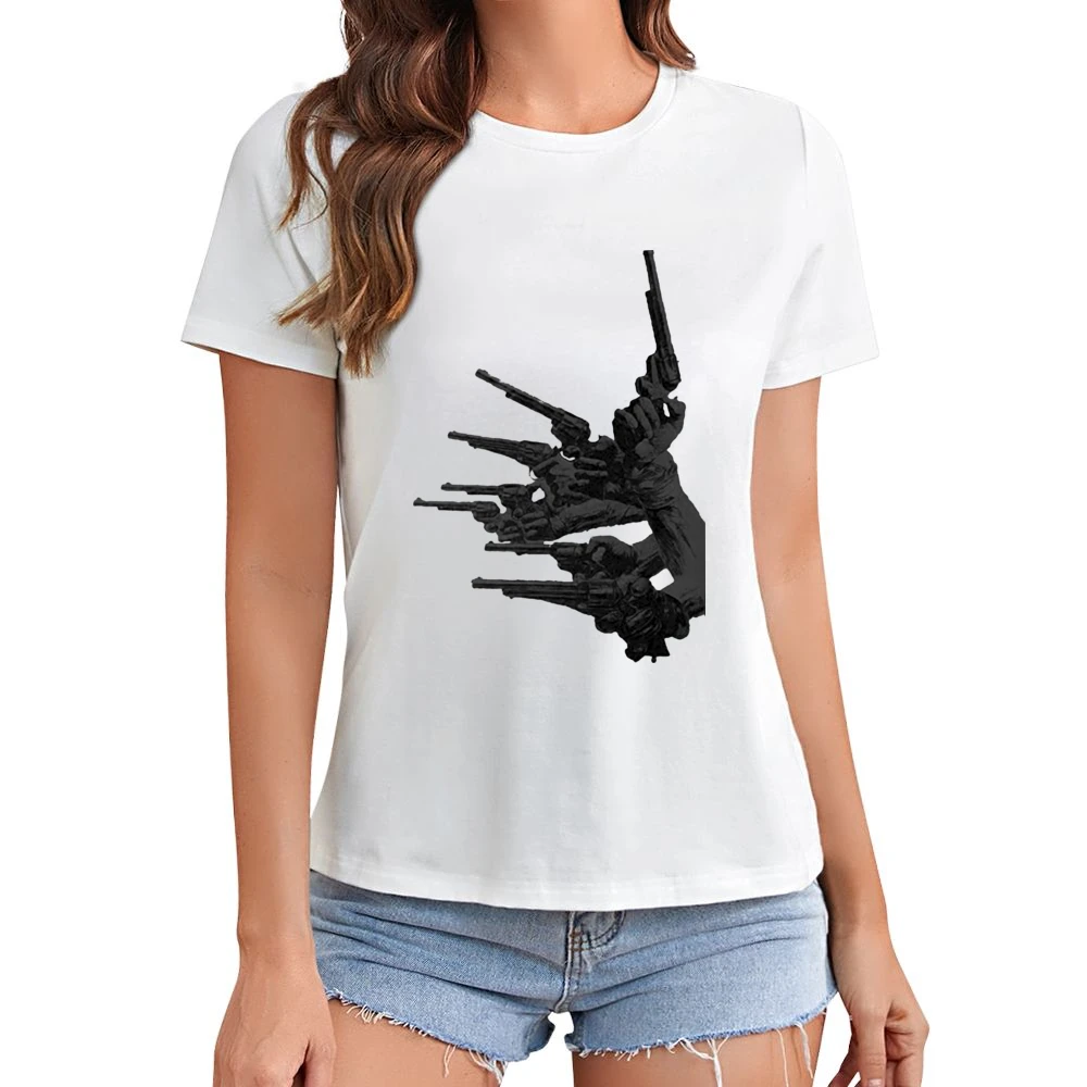 guns of the magnificent seven Asian Size Women Ladies T-shirt