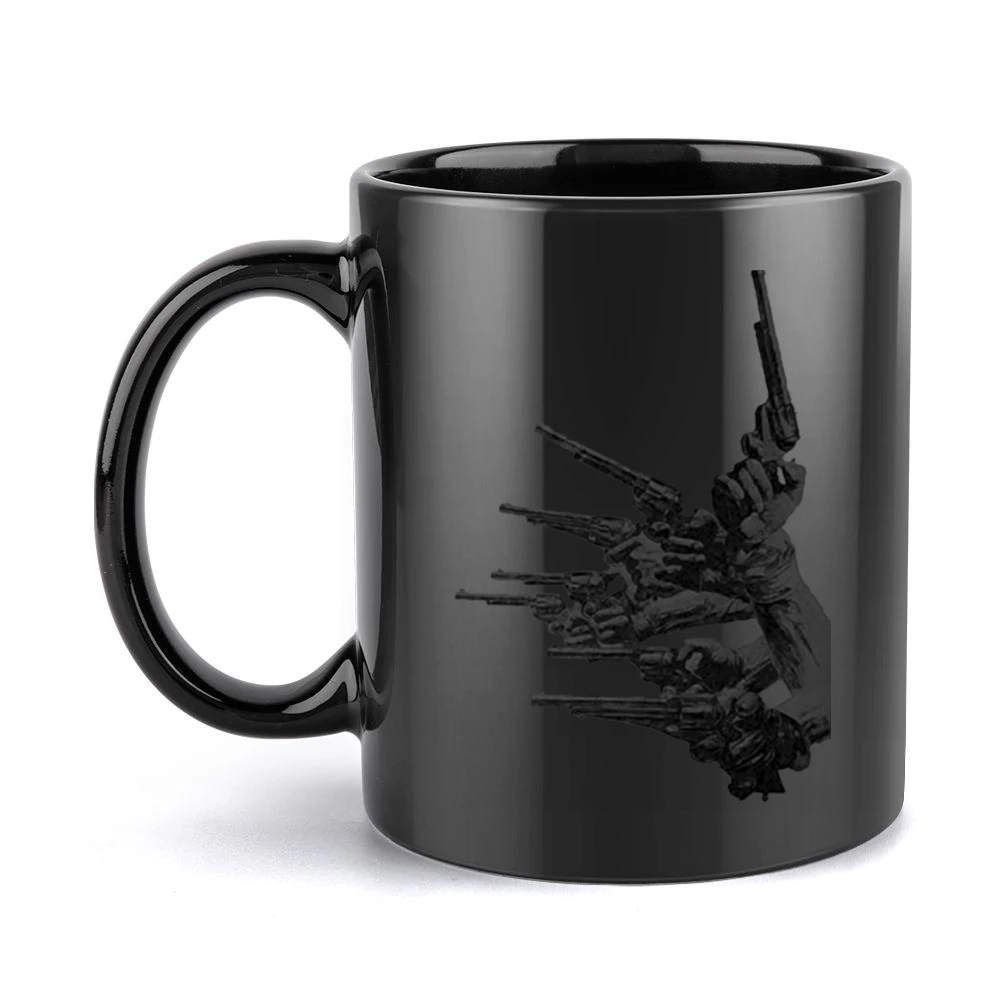 guns of the magnificent seven Black Mug