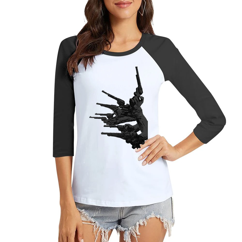 guns of the magnificent seven Women Ladies 3-4 Sleeve T-Shirt