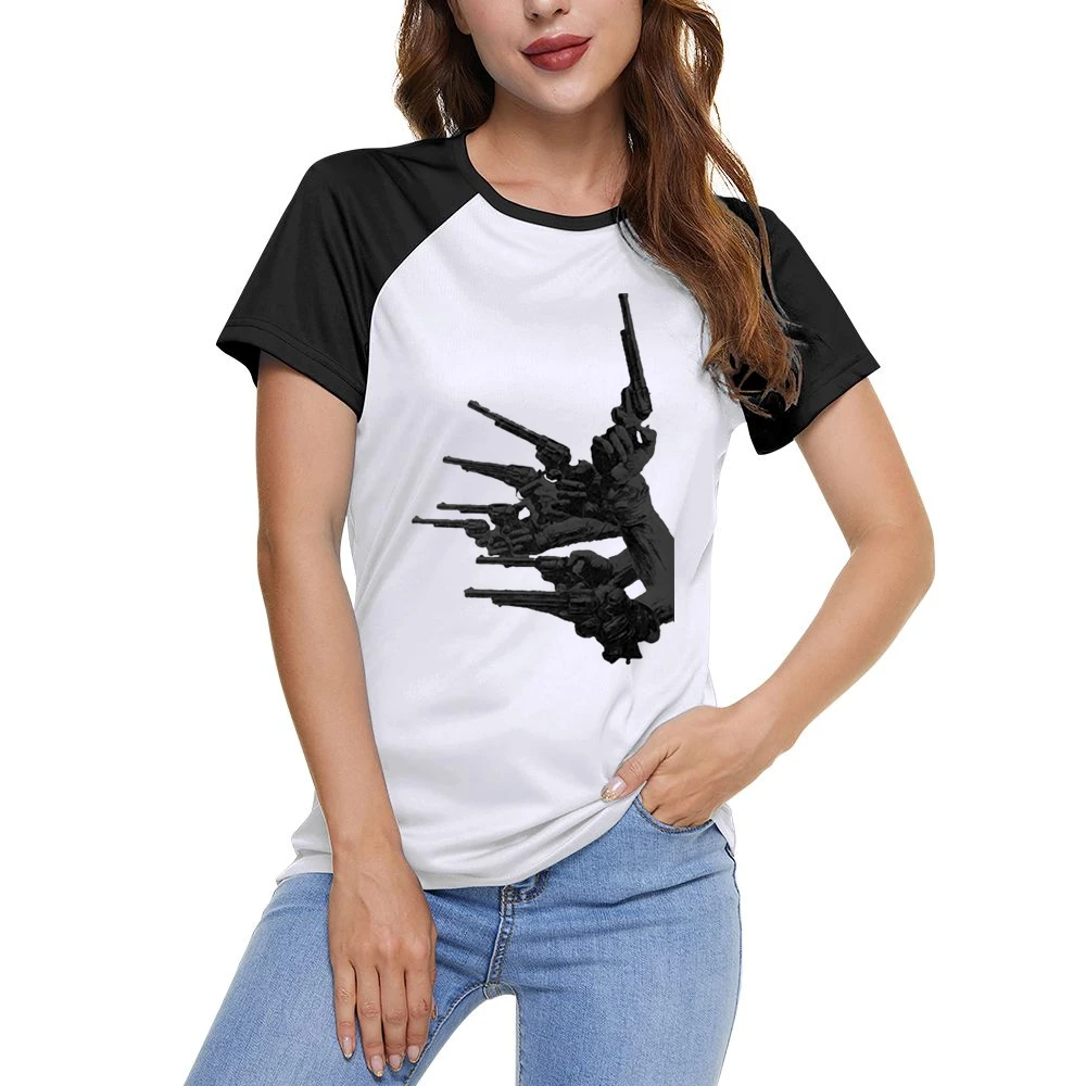 guns of the magnificent seven Women Ladies Short Sleeve T-Shirt
