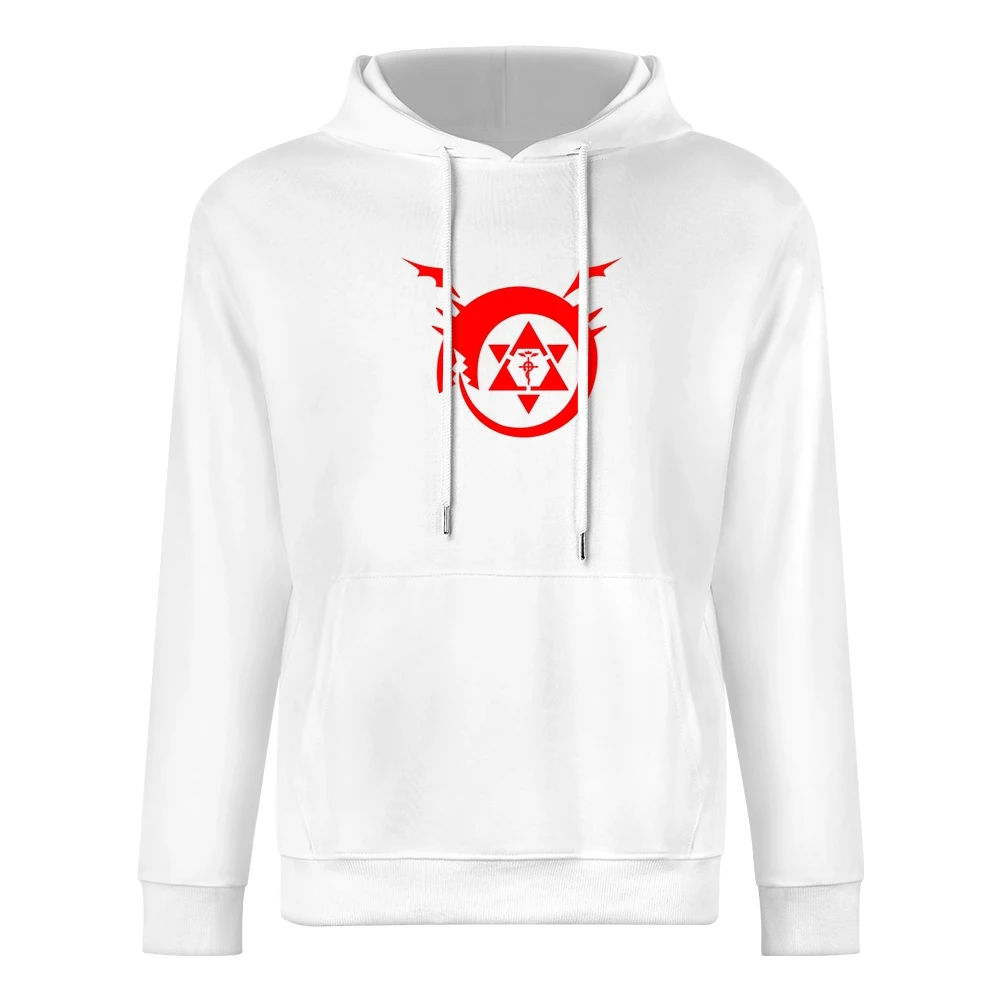 homunculus logo serpent devour it tails fullmetal Alchemist Hiromu Ara European Size Men Hoodie