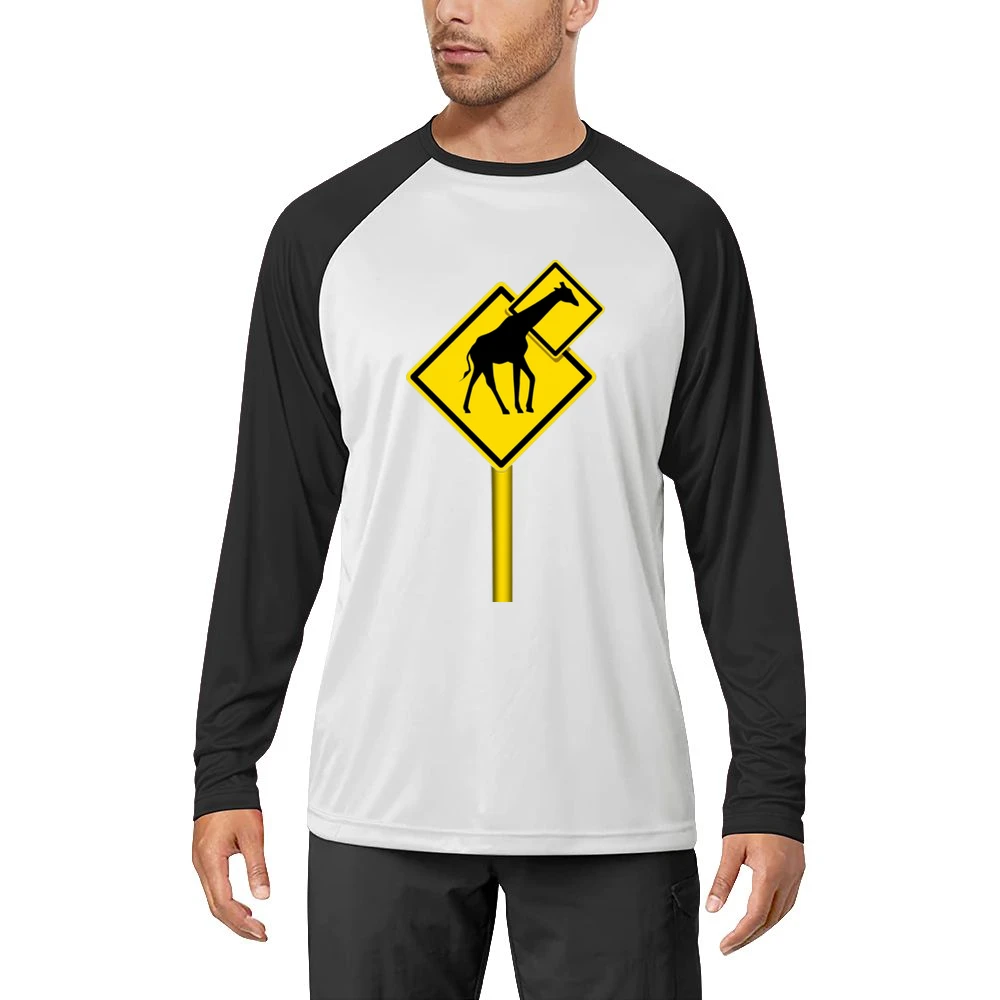 humor signs funny long neck giraffes Men Long Sleeve T-Shirt