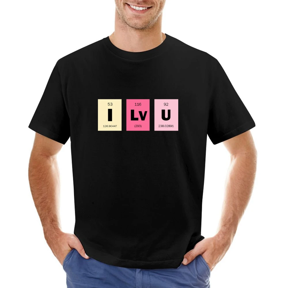 i love you chemical elements formula i lv u periodic table Asian Size Men T-Shirt