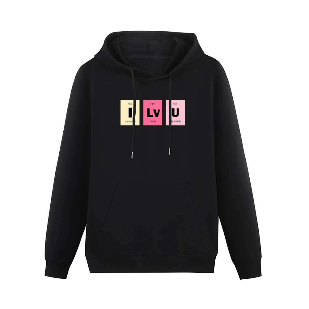 i love you chemical elements formula i lv u periodic table Men Hoodie With Pocket