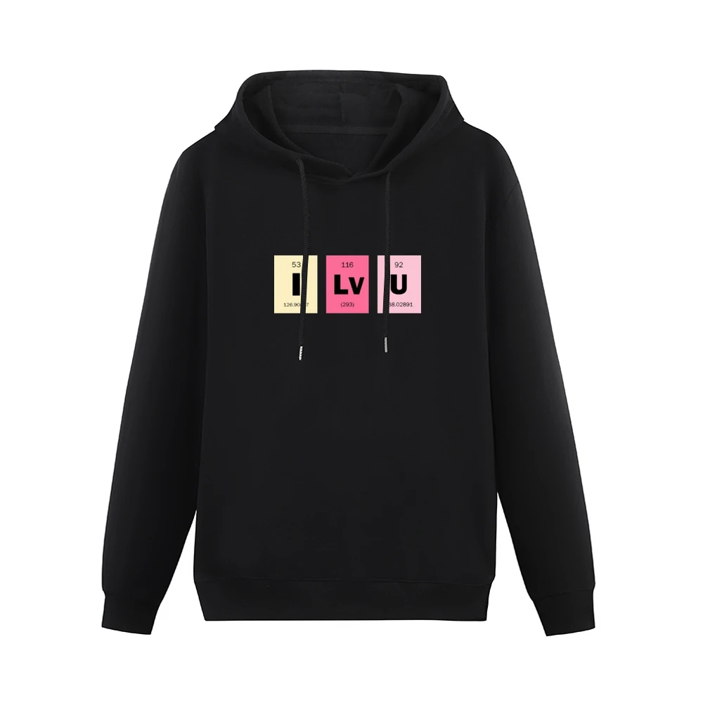 i love you chemical elements formula i lv u periodic table Men Hoodie Without Pocket