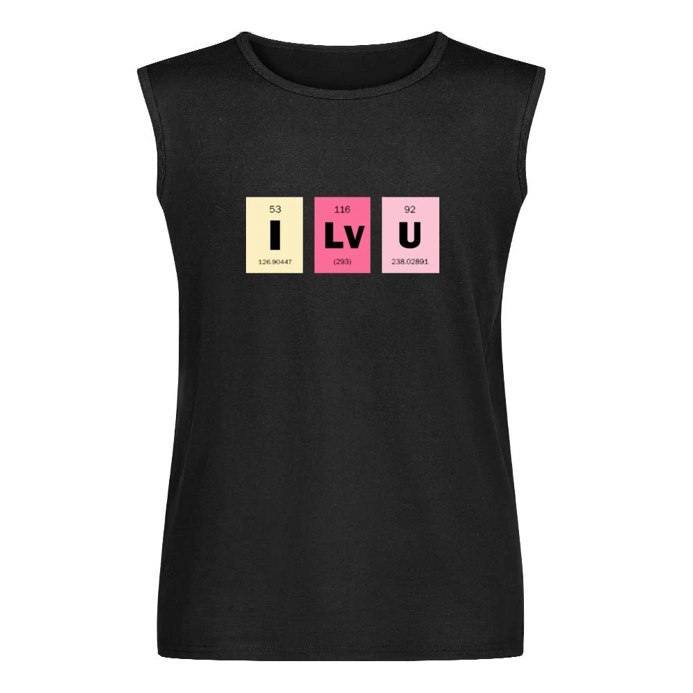 i love you chemical elements formula i lv u periodic table Men Sleeveless T-Shirt