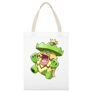 ludicolo White Canvas Tote Shopping Bag