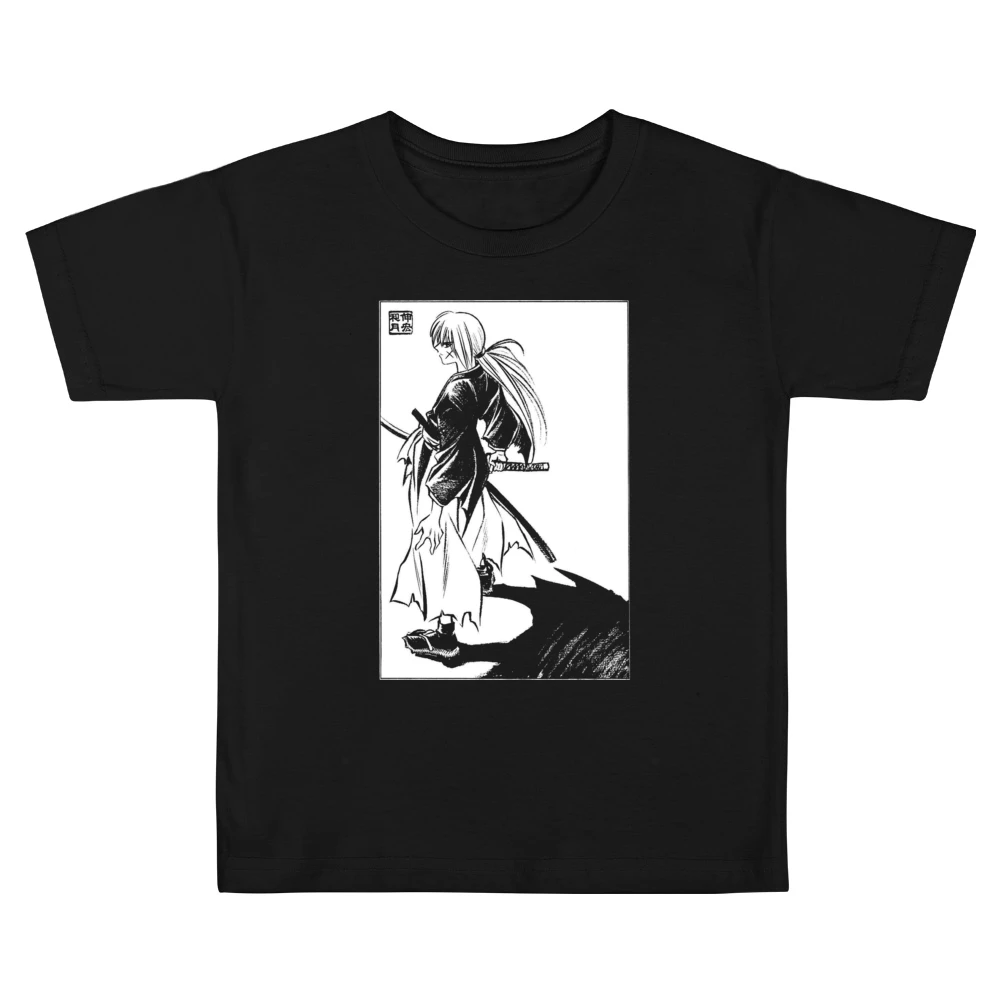 meiji era battosai himura ruroini kenshin samurai x with sakabato T Sh Kids Boys Girls T-Shirt