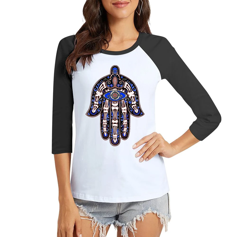 melvins hand gigposter american rock band Women Ladies 3-4 Sleeve T-Shirt