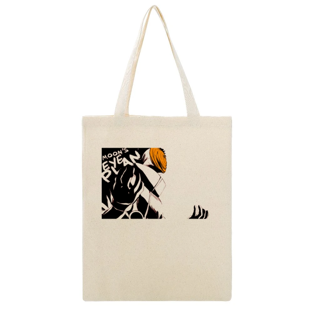 naruto shippuden akatsuki tobi uchiha madara - moon eye plan Beige Canvas Tote Shopping Bag