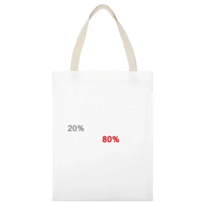 never tell your problems White Canvas Tote Shopping Bag